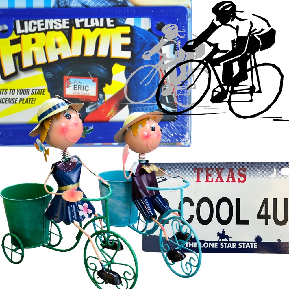 Bicycle plate and plate holder
